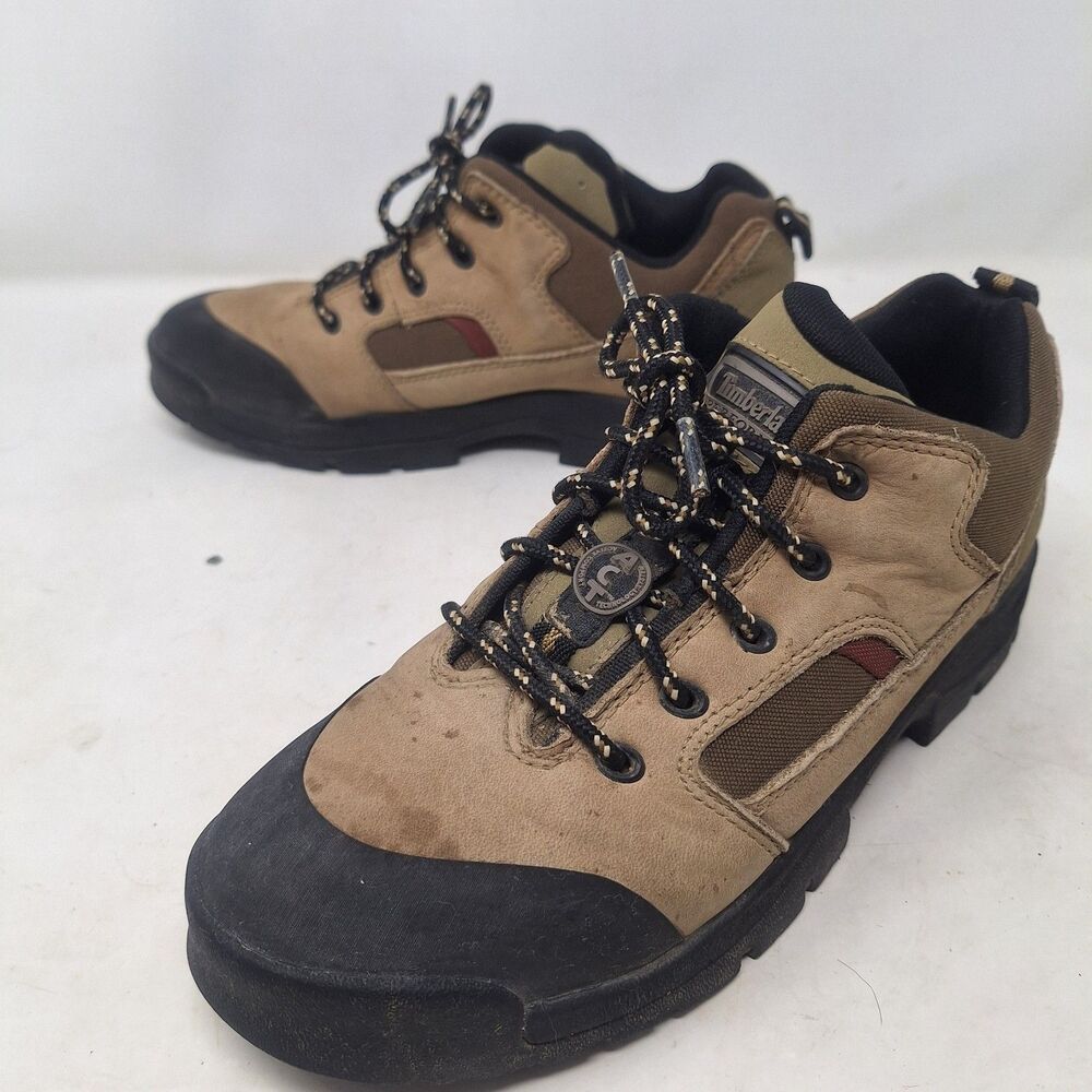 Timberland Performance ACT Low Top Hiking Shoes Brown Suede Gorpcore Size 9
